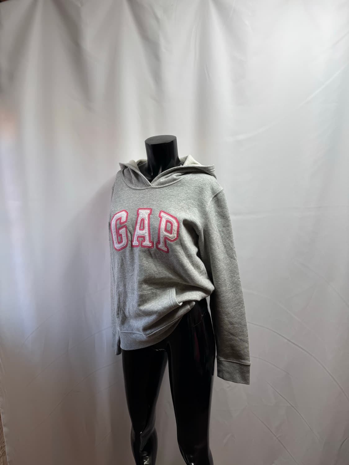 gap / 갭 핑크 그레이 자수 후드티 상품이미지1