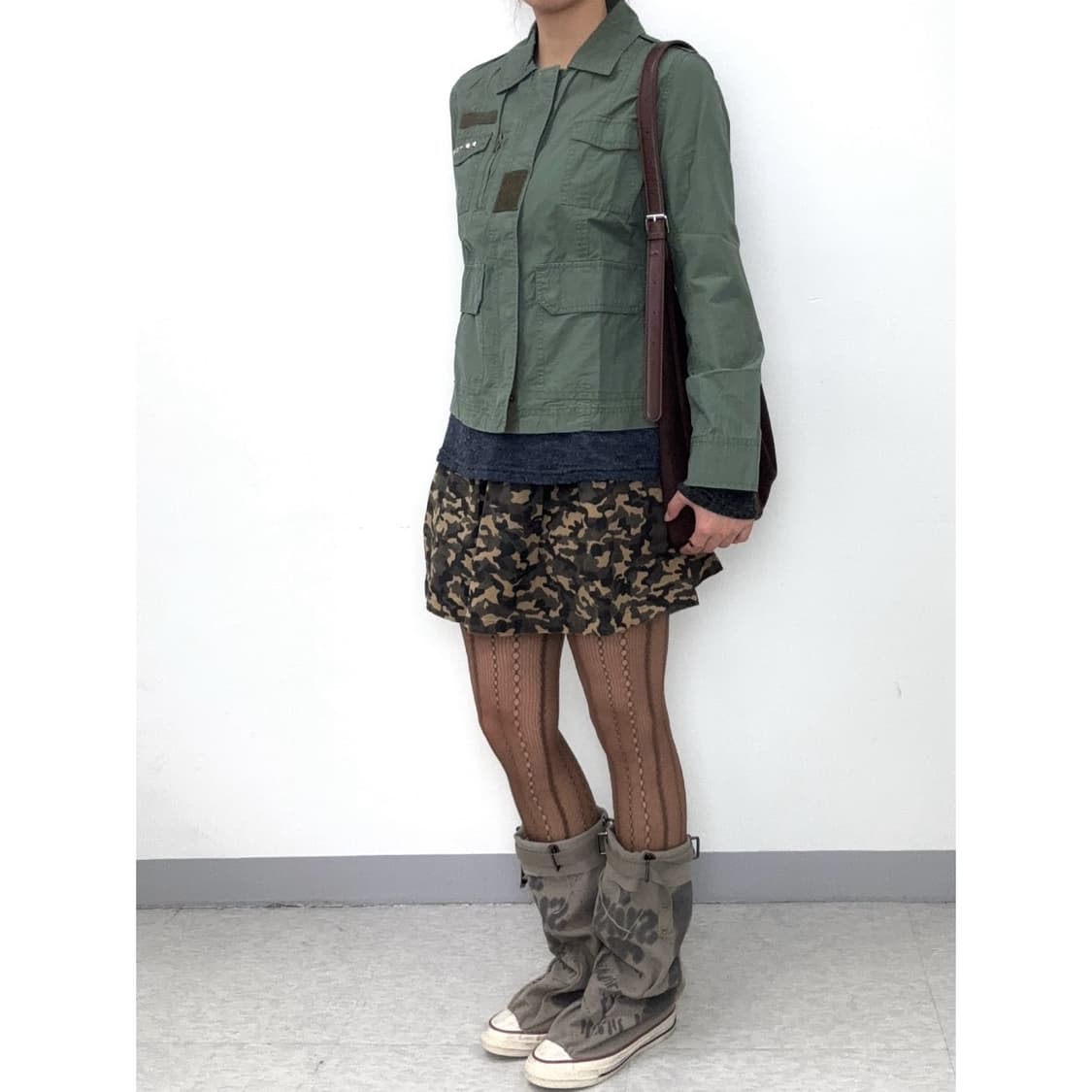 빈티지 카키 투웨이 필드 자켓 y2k 상품이미지3