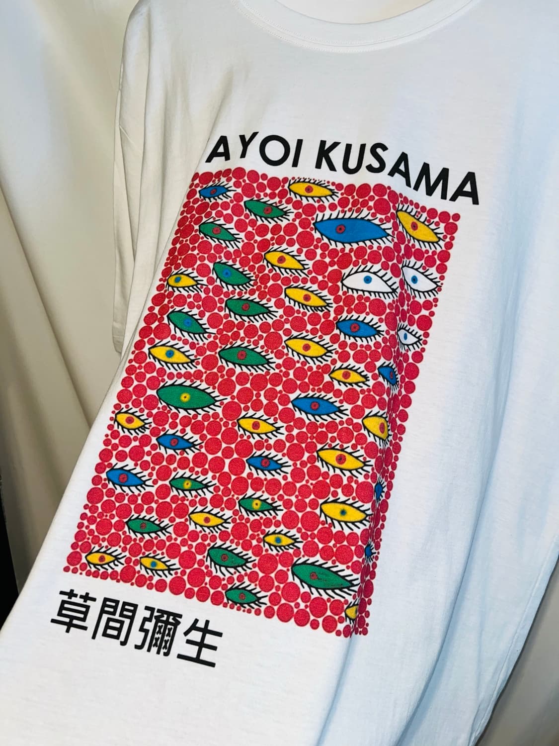 Kusama Yayoi 쿠사마 야요이 도트 아이즈 아트 반팔 티셔츠  상품이미지2