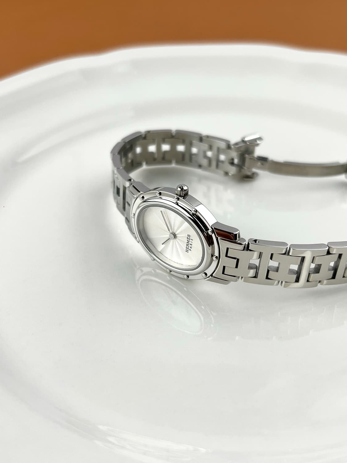 HERMES clipper oval steel watch 상품이미지4