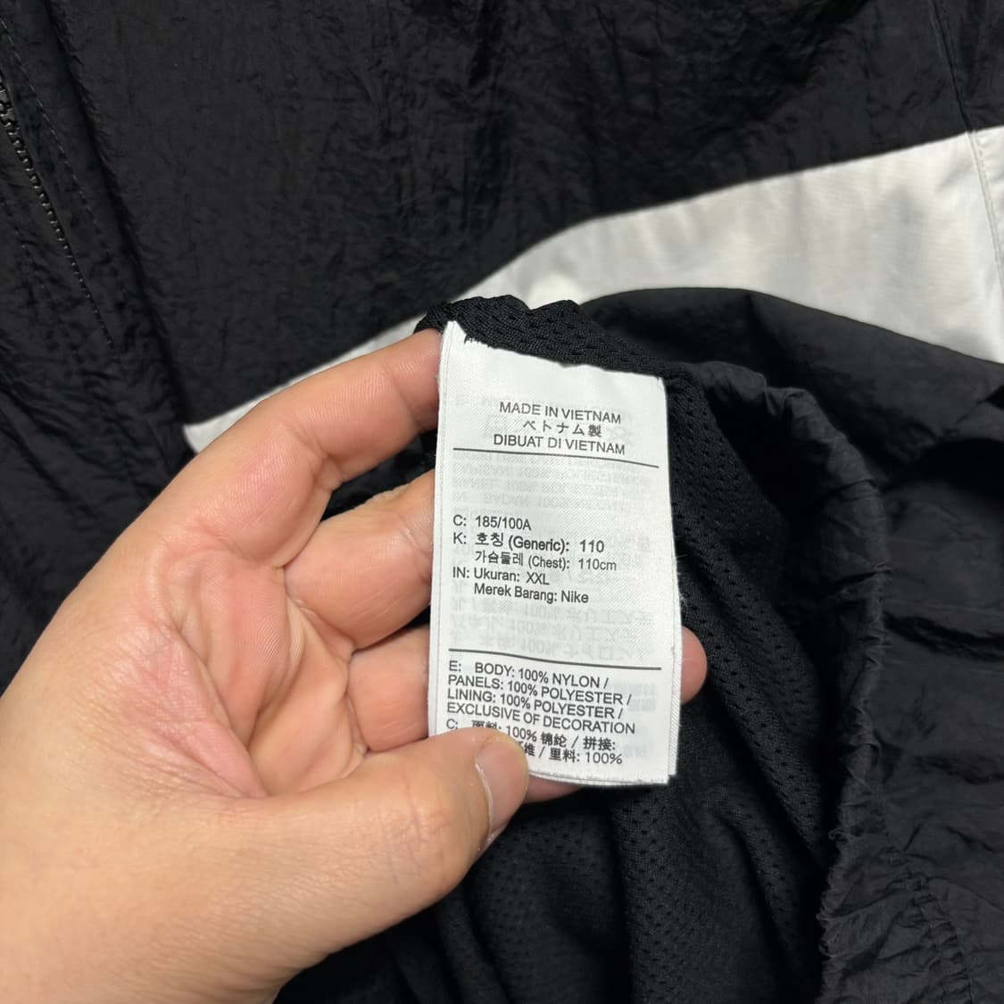 나이키 블랙 빅스우시 바람막이 상품이미지5