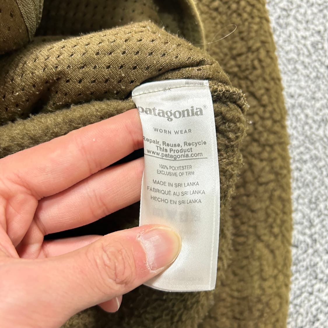 파타고니아(Patagonia) 레트로 파일 플리스 올리브 상품이미지6