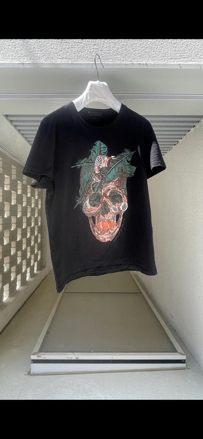알렉산더 맥퀸(Alexander McQueen) 스컬 깃털 티셔츠 상품이미지2