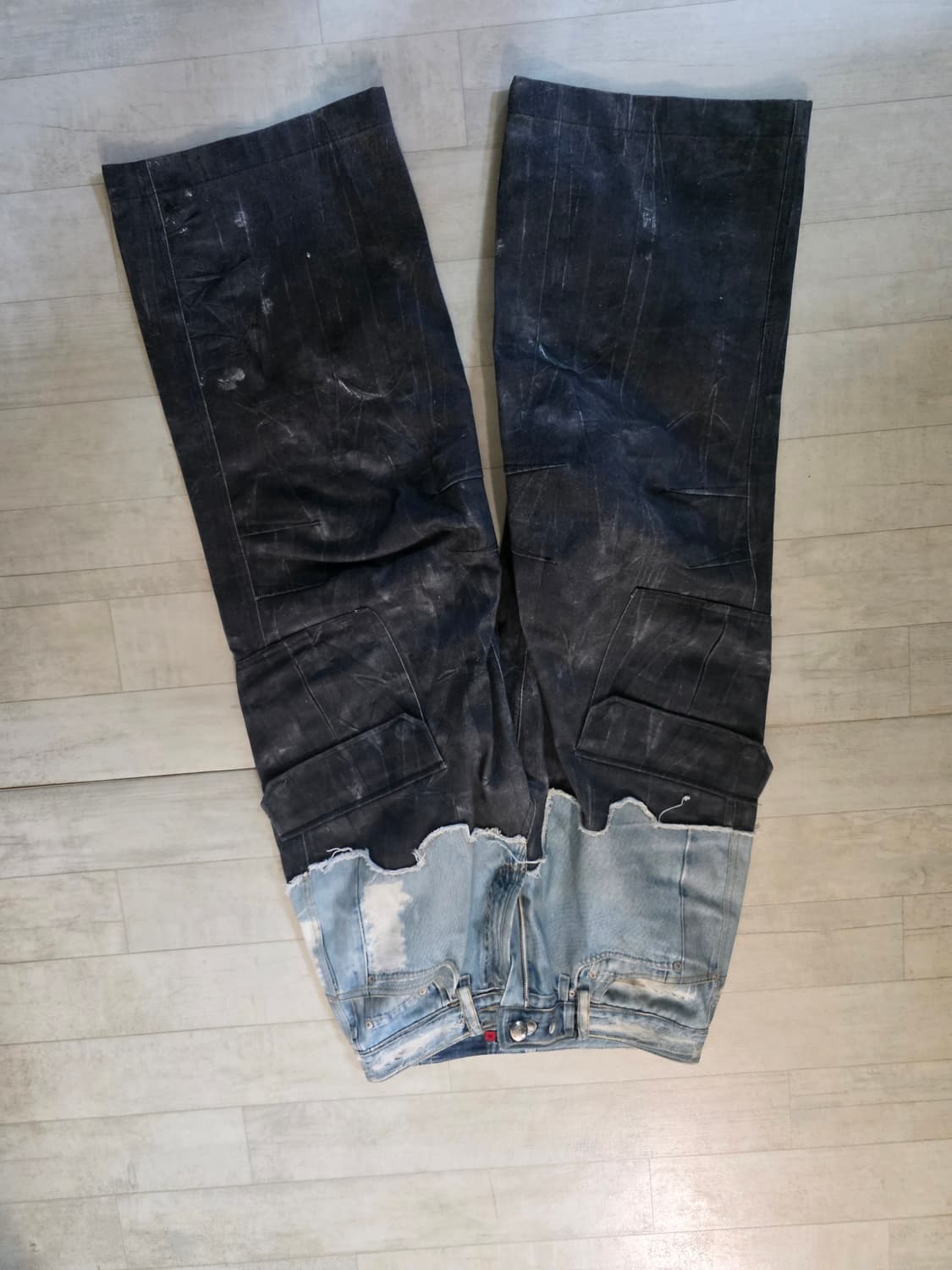 앤더슨벨 포 데님 레더 프린티드 카고 팬츠 29 상품이미지2