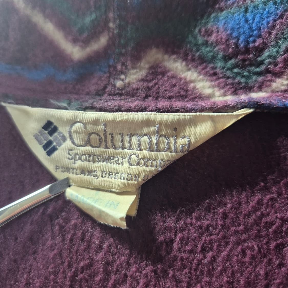 90s us made 컬럼비아 플리스 상품이미지3