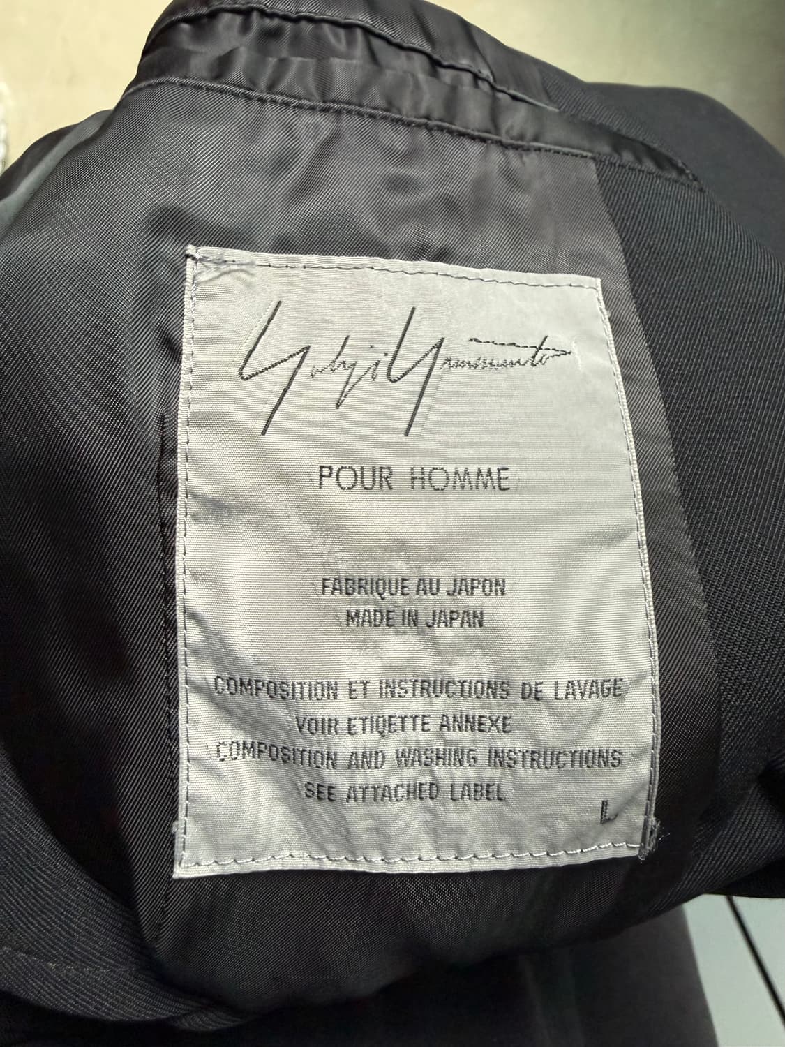 Yohji yamamoto pour homme double coat 상품이미지3