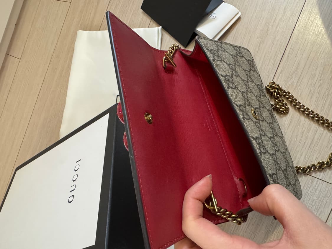 구찌 체리 GG 수프림 미니 체인백 상품이미지3