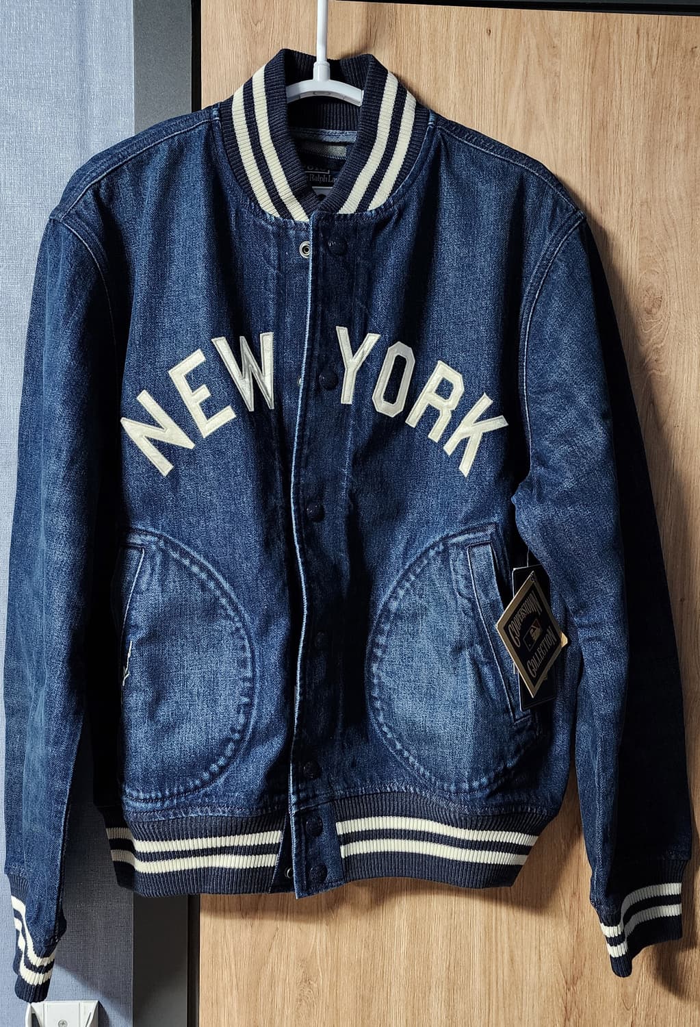 폴로 랄프로렌 양키스 데님 바시티 (M) 상품이미지2