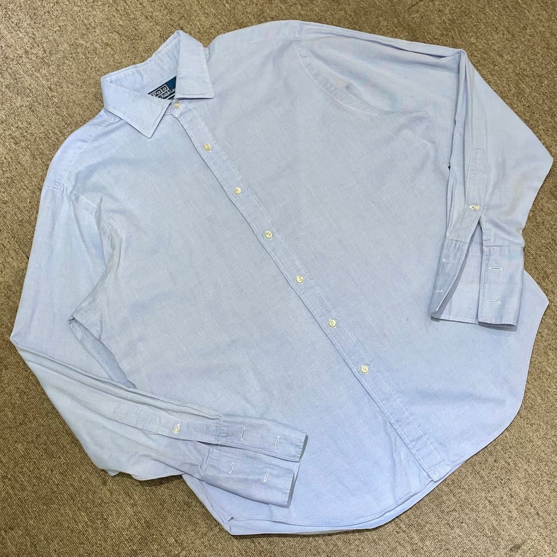 (16 1/2) POLO 폴로 랄프로렌 솔리드 셔츠 드레스셔츠 필립 상품이미지1