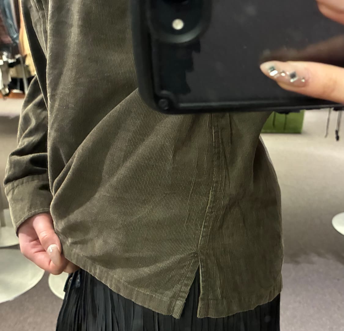 M)COMME CA ISM 빈티지 여성 코듀로이 집업 자켓 상품이미지3