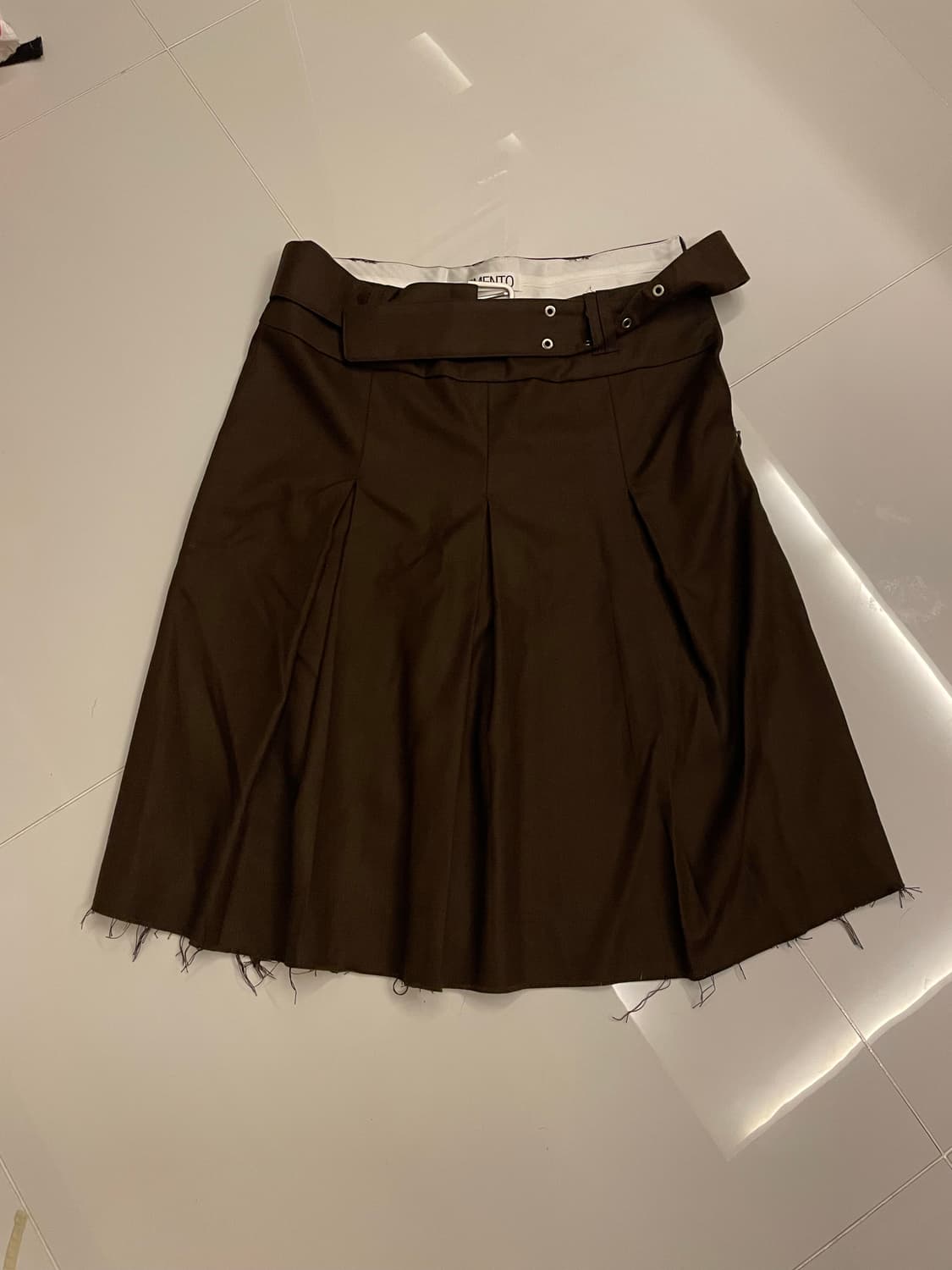 Partimento BELTED CUT OFF PLEATS SKIRT 상품이미지1