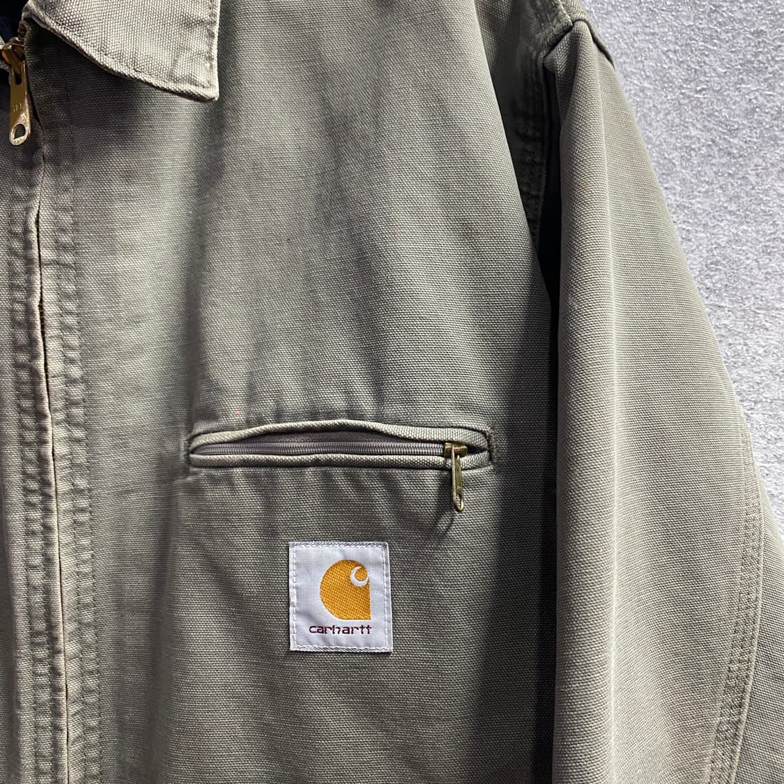 칼하트 디트로이트 모스그린 데님 자켓 B3895 상품이미지3