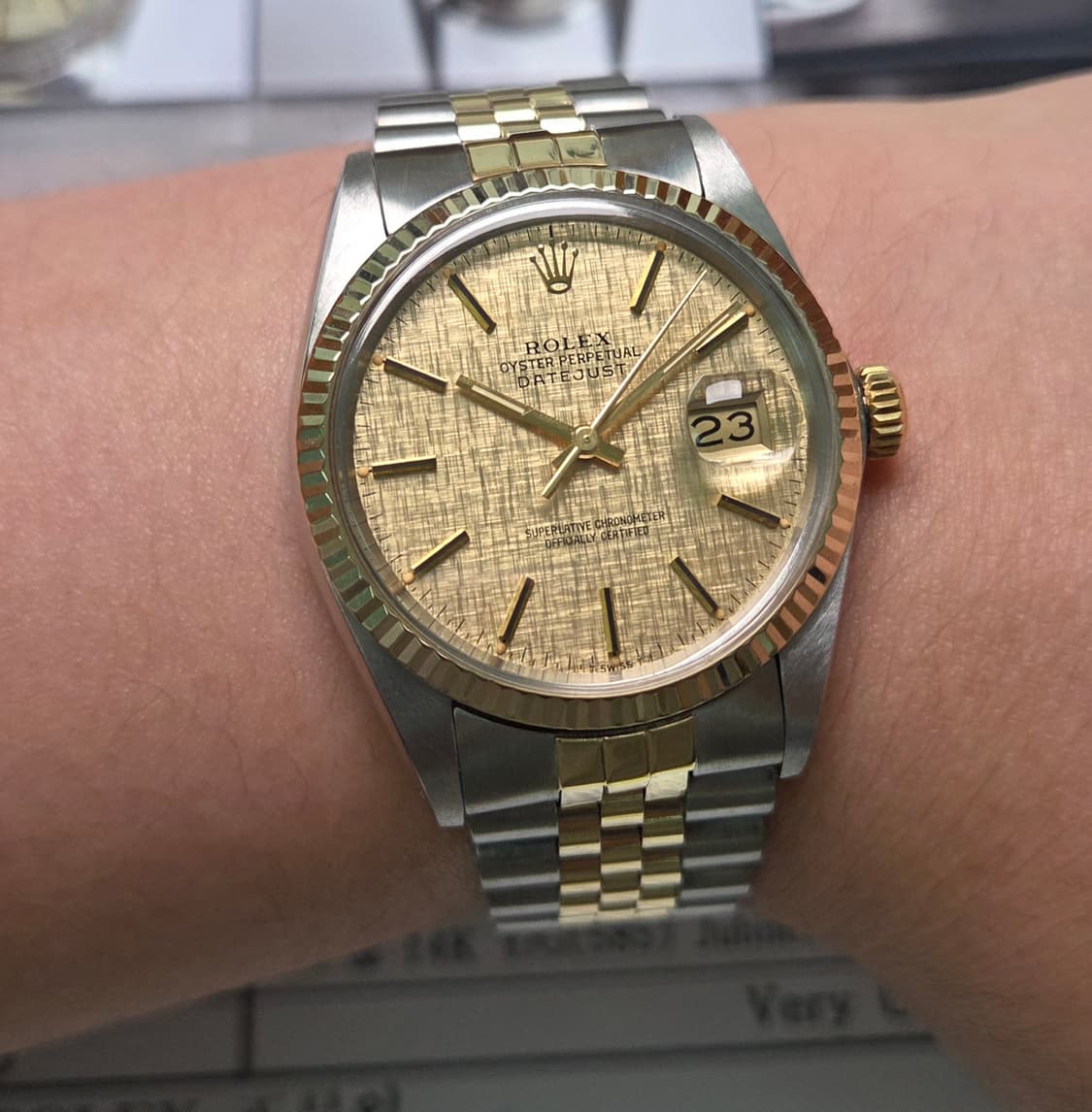 빈티지 롤렉스 데이저스트 16013 골드콤비 보카시판 쥬빌리줄 ver.  상품이미지3