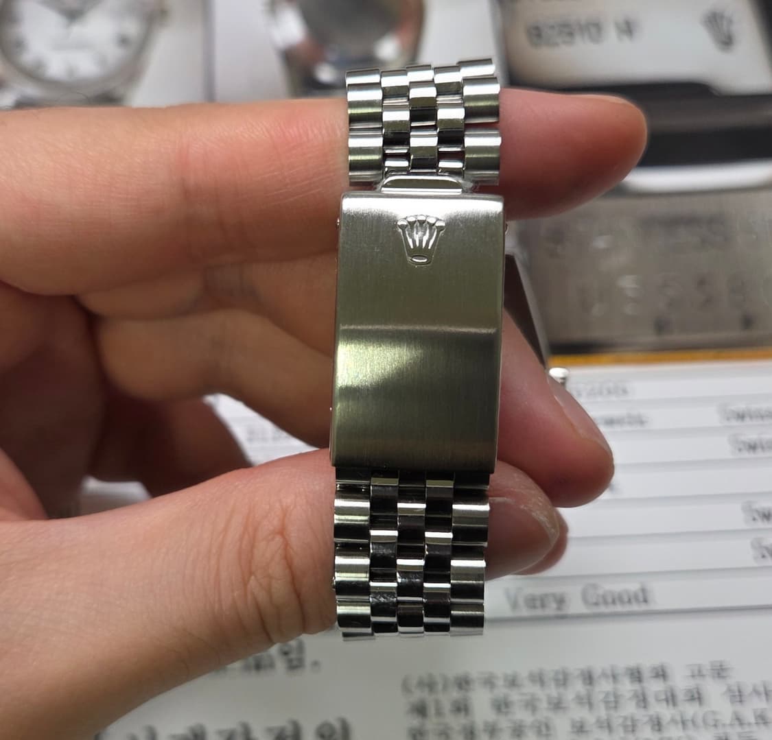 롤렉스 16200 데이저스트 오리지널 화이트로만 쥬빌리줄 (감정서 포함) 상품이미지7