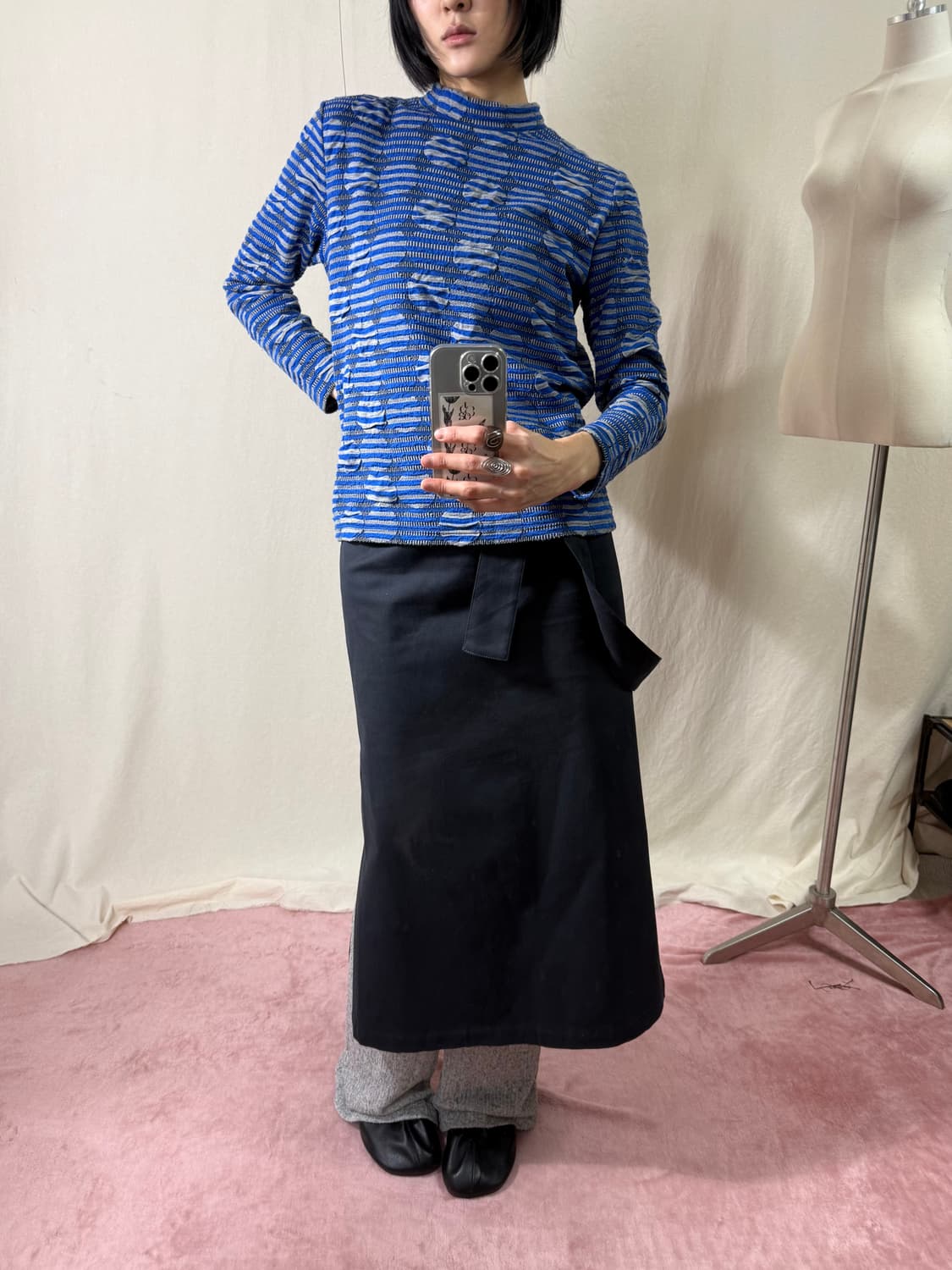 엠보싱 패턴 롱슬리브 (JPN) 상품이미지3