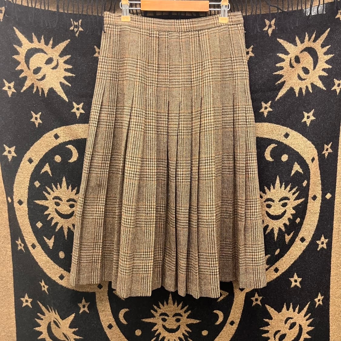 빈티지 코지 모리걸 하이틴 타탄체크 플리츠 롱스커트 K0021 상품이미지3