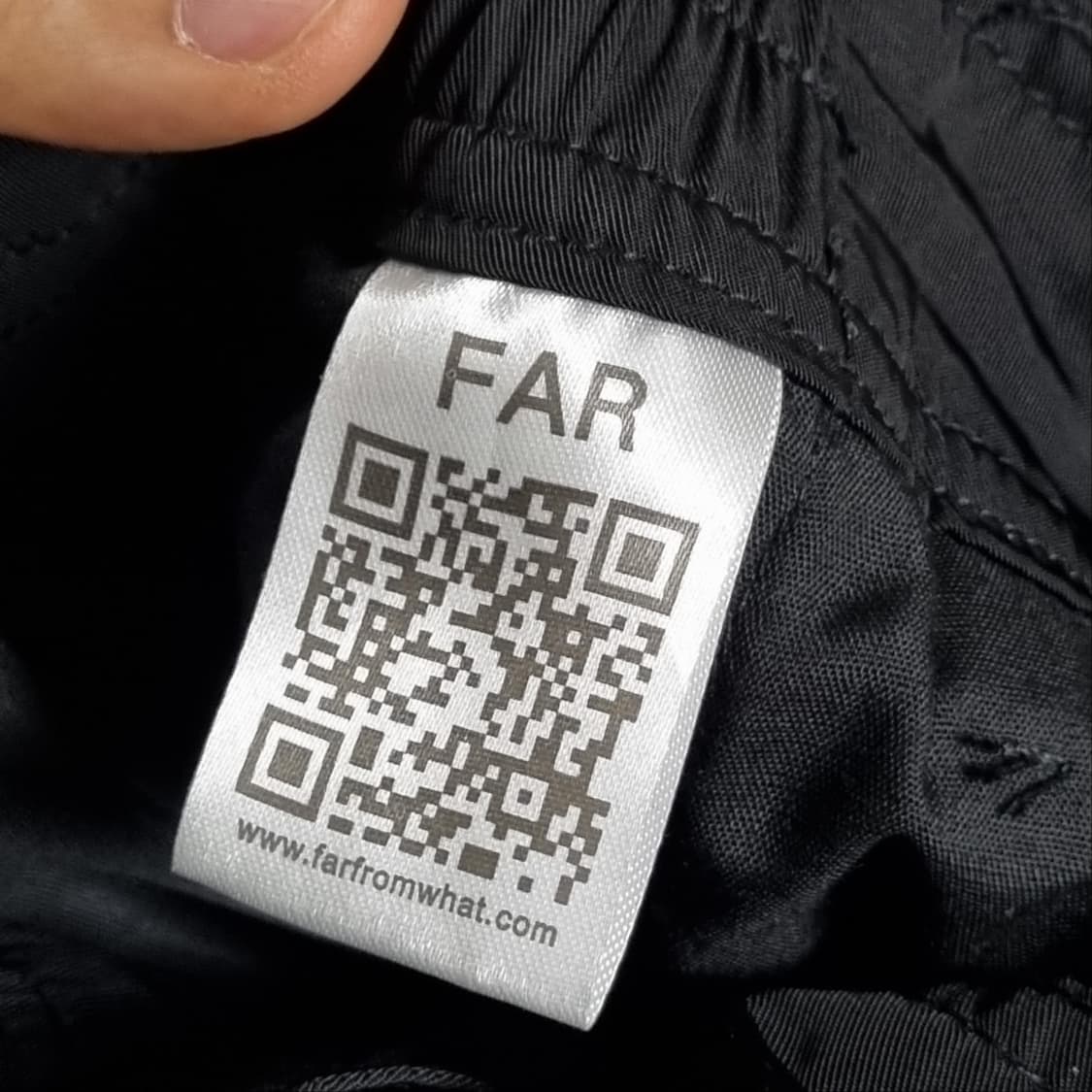 파프롬왓 파아카이브 4사이즈 지퍼 스트림 팬츠 블랙 상품이미지6