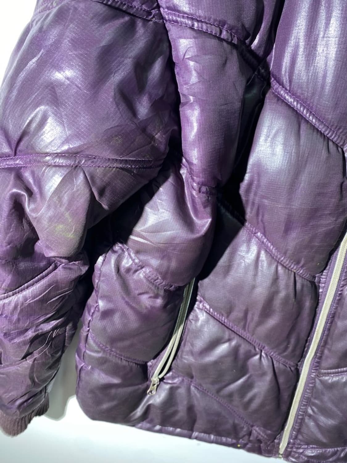 빈티지 퍼 후드 푸퍼 자켓 상품이미지5