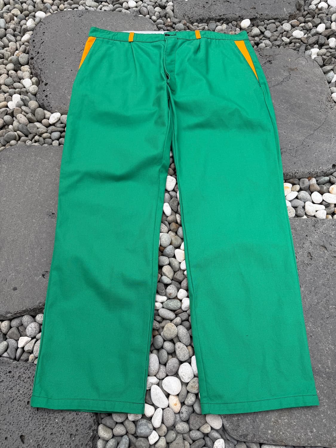 80s VINTAGE USIFOR GREEN FRENCH 프렌치워크팬츠 상품이미지1