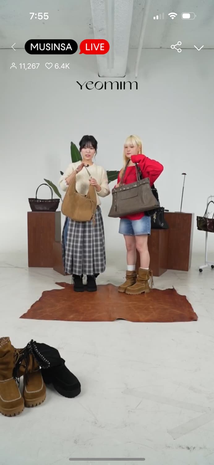 [새상품] 여밈 YEOMIM slacky bag (taupe) / 구매가 상품이미지6