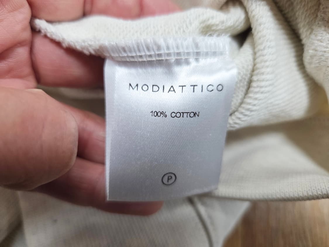 모디아티코(MODIATTICO) 라운드카라 하프집업티 프리사이즈 새상품 상품이미지7