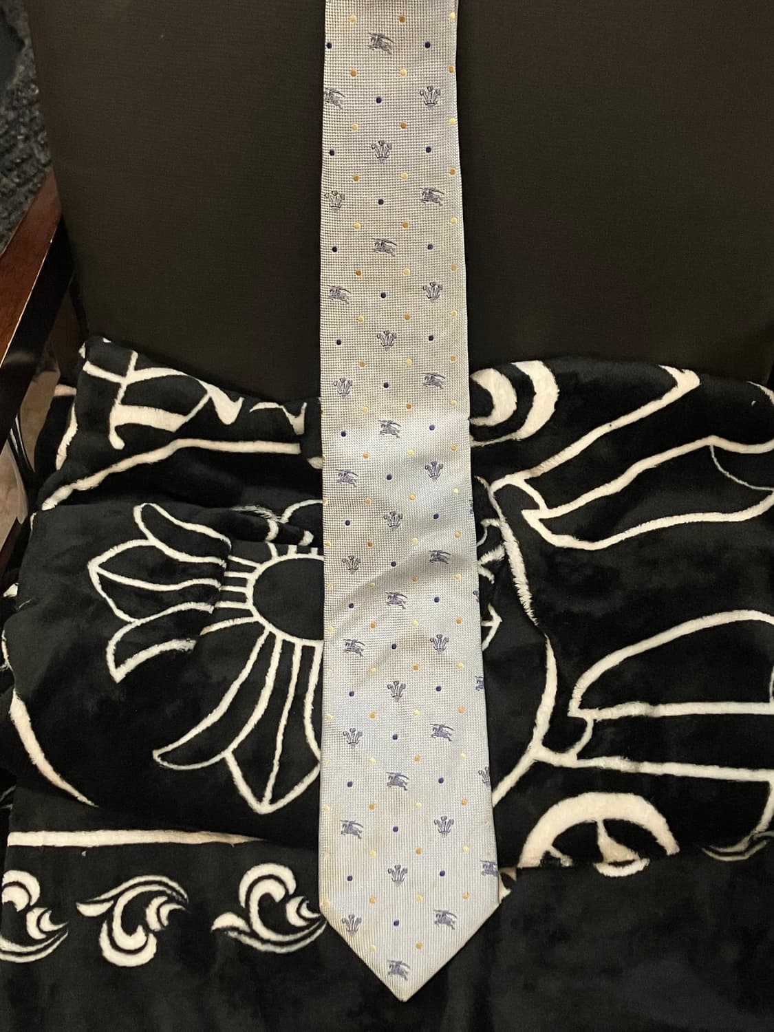 버버리 패턴 넥타이 스카이블루  #csz2944 상품이미지2