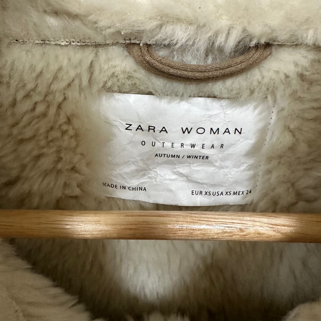 자라우먼 스웨이드무스탕자켓XS 상품이미지3