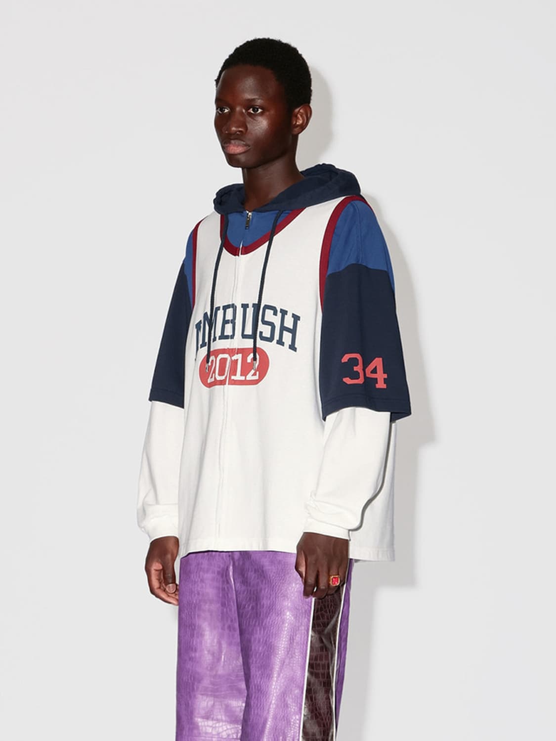 AMBUSH 앰부쉬  BASKETBALL LAYERED HOODIE 상품이미지3