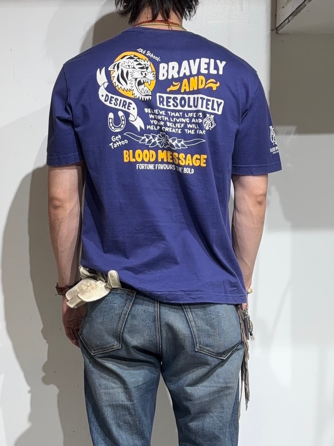 BLOOD MESSAGE x Ted Company 올드스쿨 티셔츠  상품이미지2