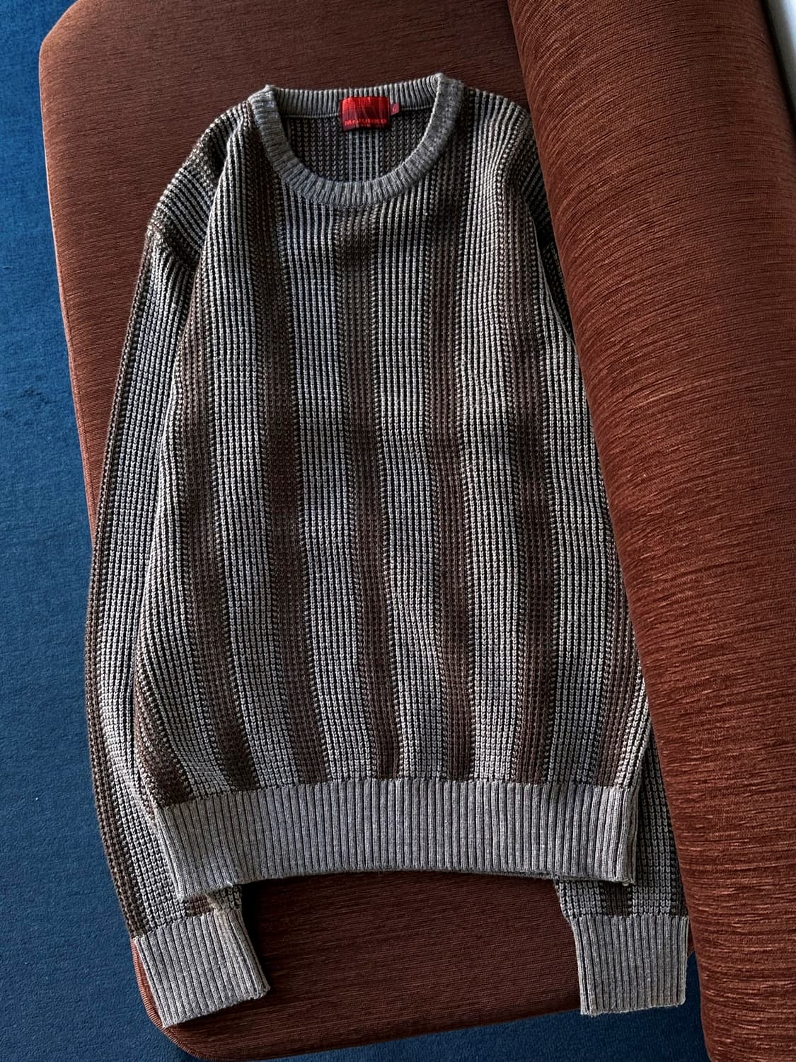 Wool acrylic fabric design knit P/O 상품이미지3