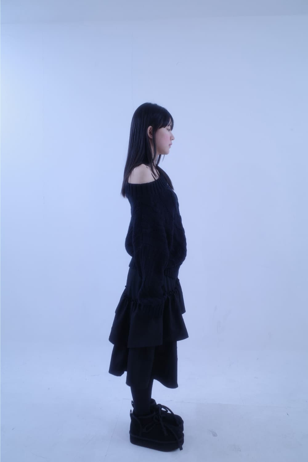 슈미 꽈배기 오프숄더 니트 새상품 상품이미지4