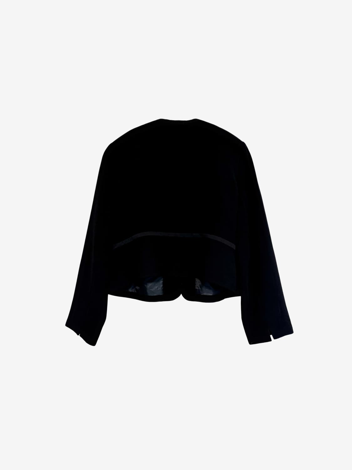 Collarless Blazer - Black 상품이미지8