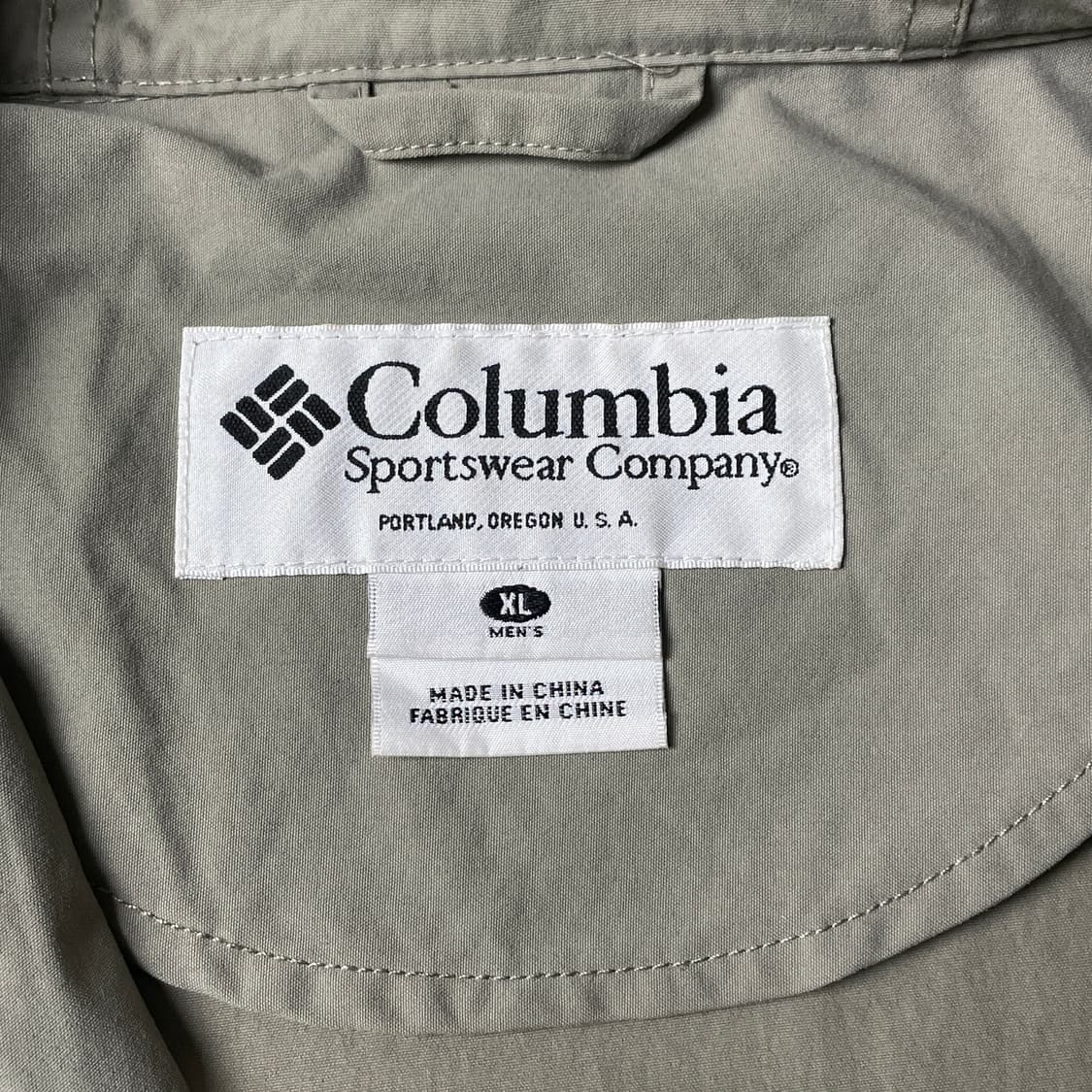 COLUMBIA 컬럼비아 빈티지 카키 후드 윈드브레이커 A00480 상품이미지9