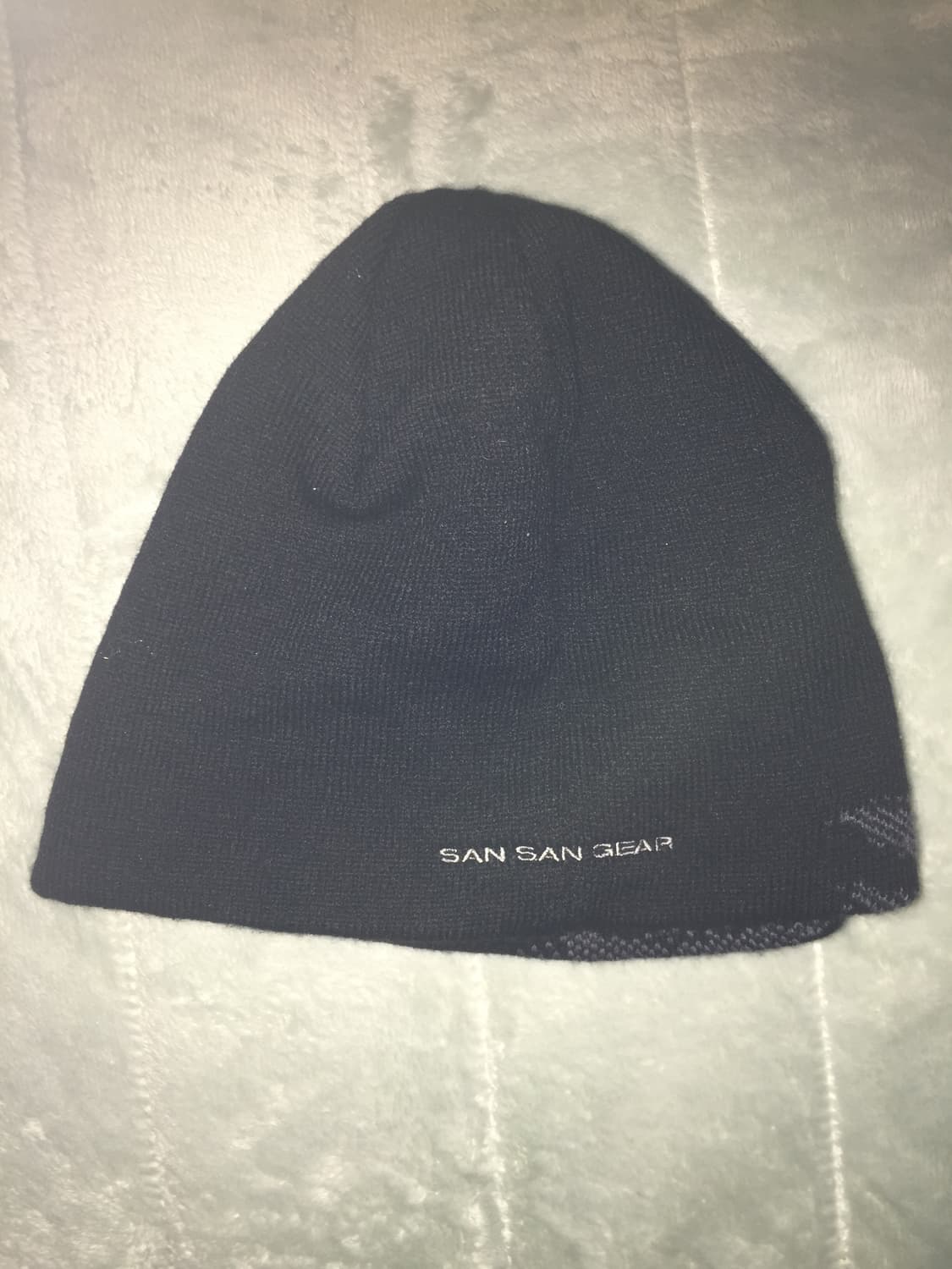 산산기어 로고 비니 블랙 23FW 판매합니다 상품이미지3