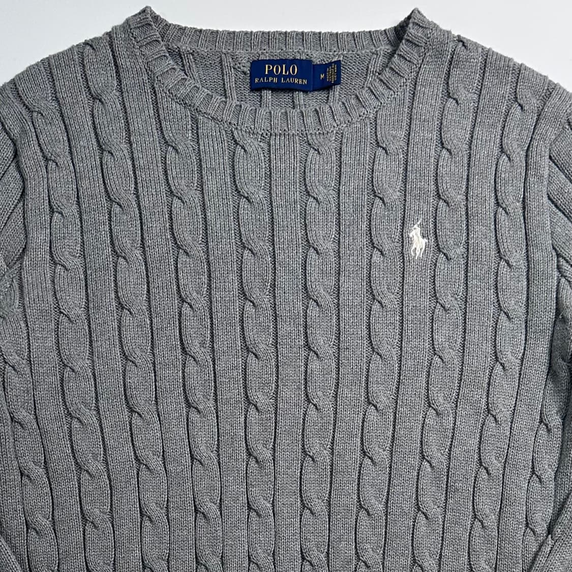 폴로 랄프로렌 그레이 케이블 니트 상품이미지2
