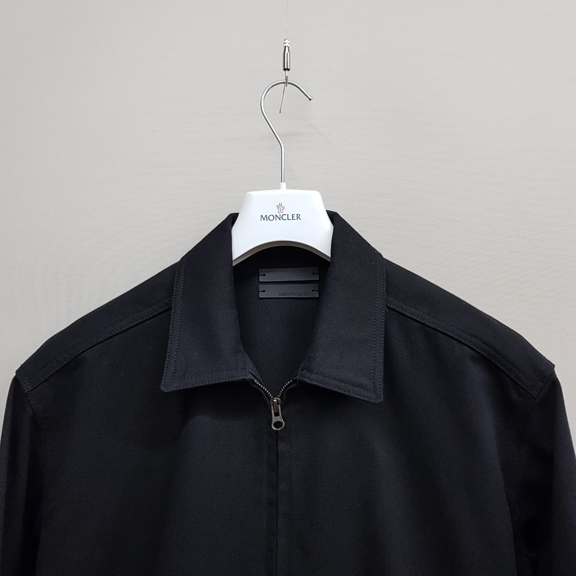 ESSENTIAL by EQL 2023 블랙 코튼 집업 자켓 M사이즈 상품이미지3