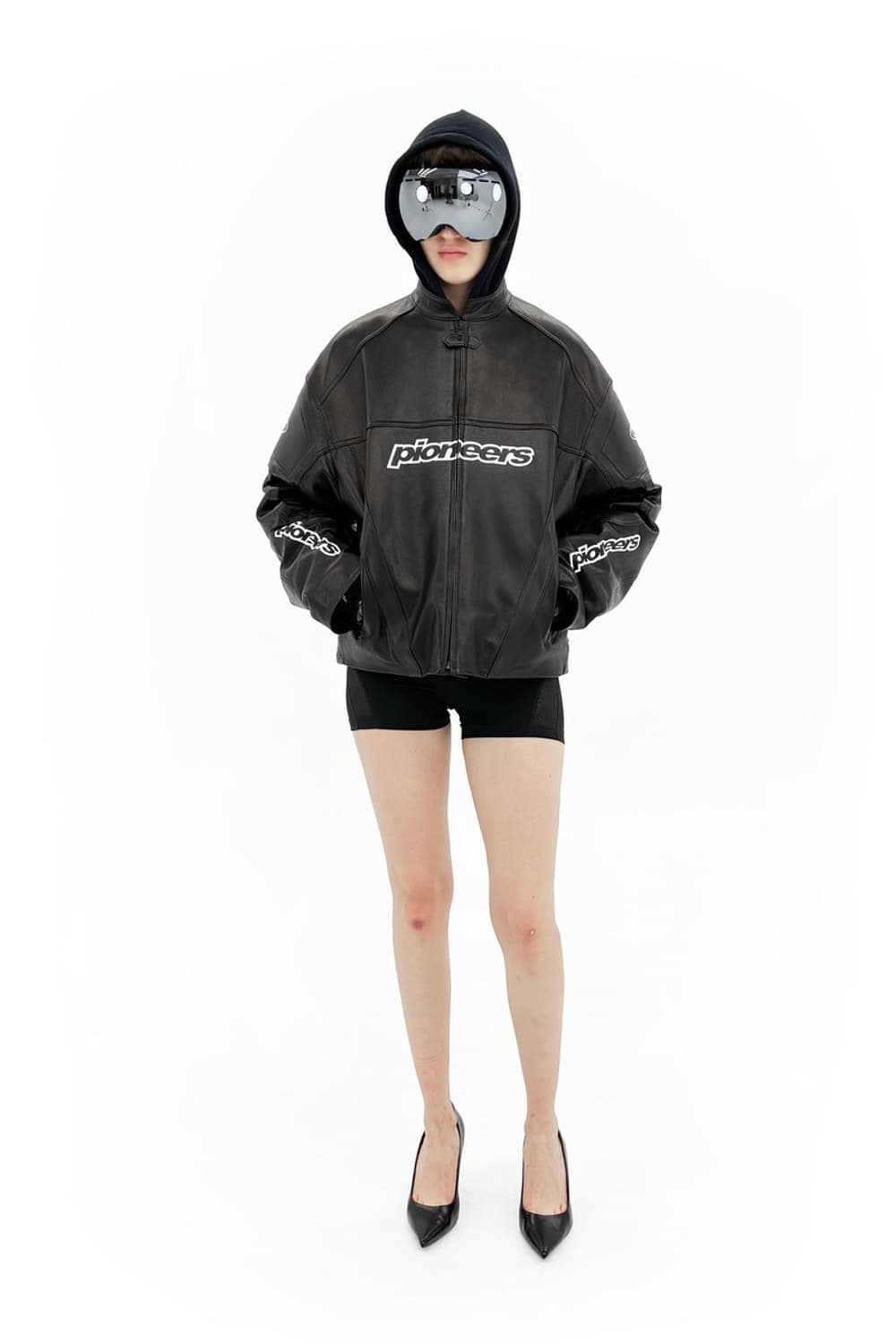파이오니어스 레더 바이커 자켓 상품이미지3