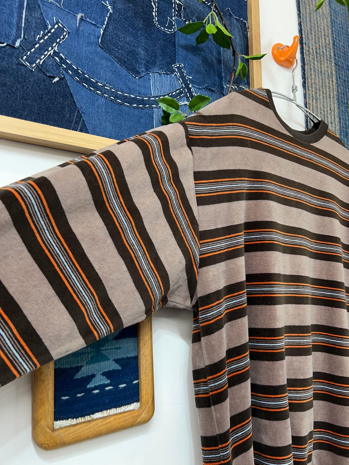 BEAMS   Velvet Touch Stripe Long Sleeve  상품이미지6