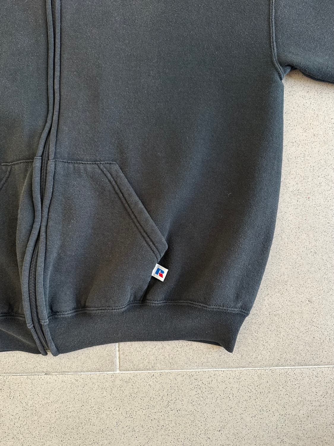 90s 빈티지 러셀 후드집업 블랙 XL 상품이미지3