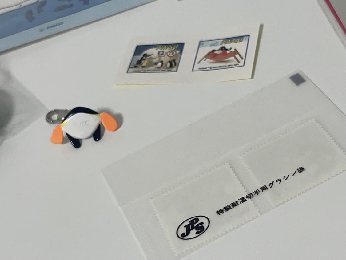 고전 핑구 얼굴 스탬프 문구류 굿즈 모음 엽서 우표 핑구 키링 스트랩 챰 상품이미지4