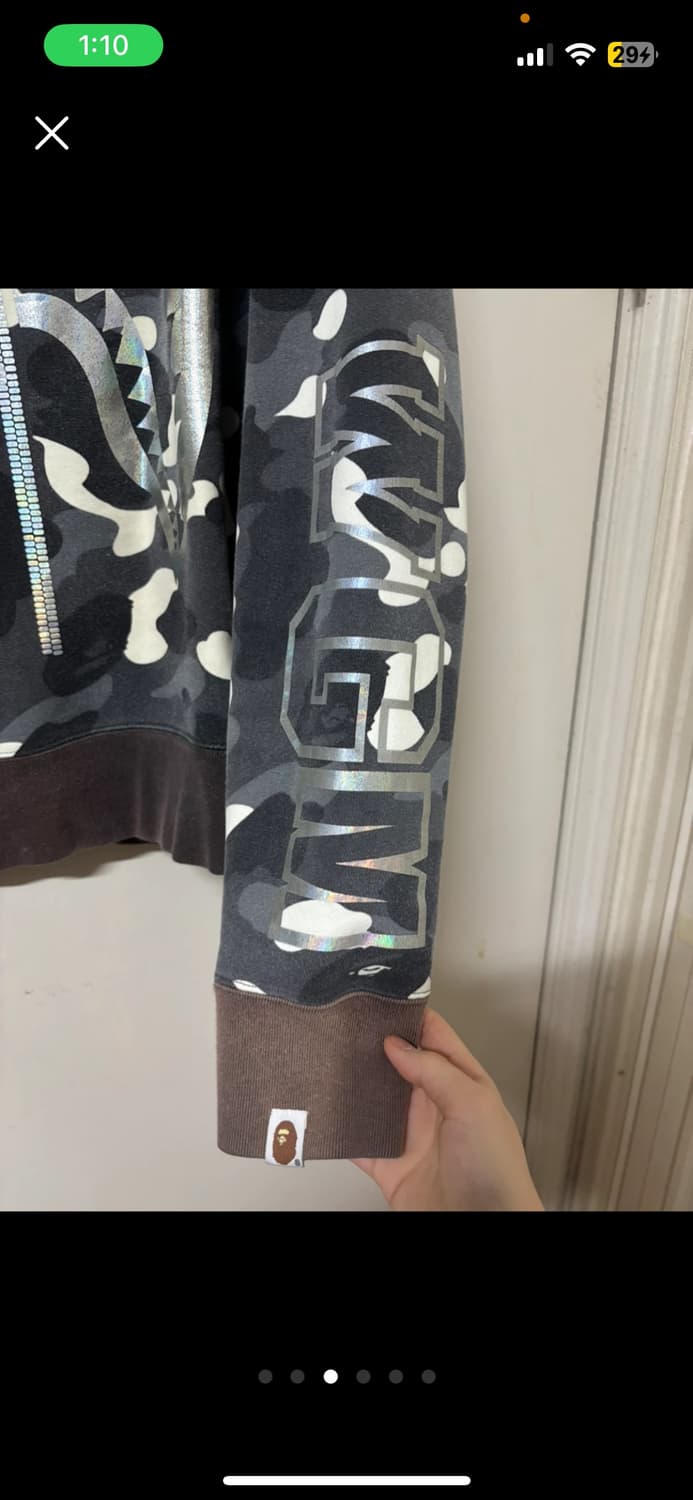 베이프 샤크 맨투맨 롱슬리브 상품이미지3