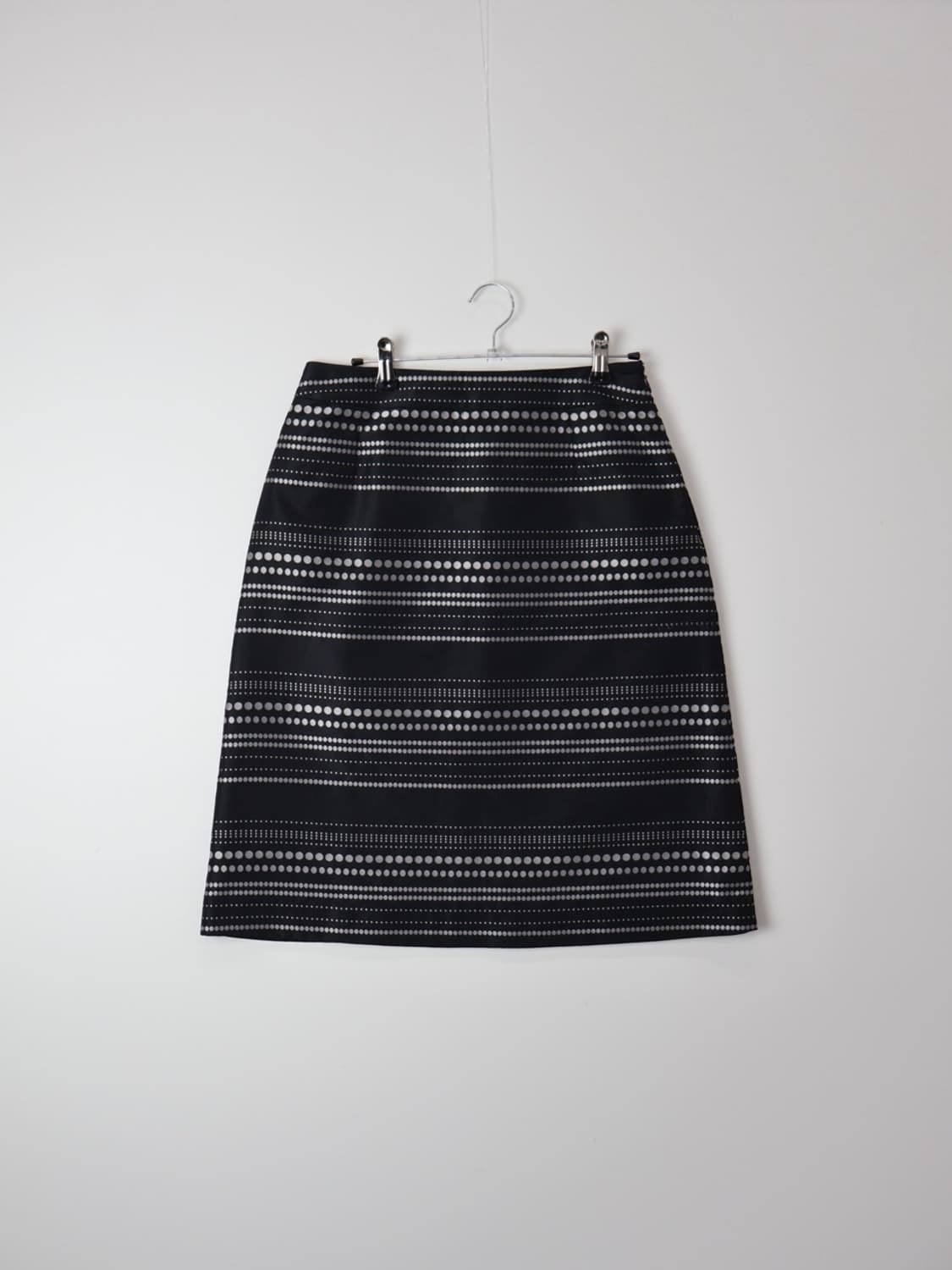 Courrèges Silver Dot Jacquard Midi Skirt 상품이미지4