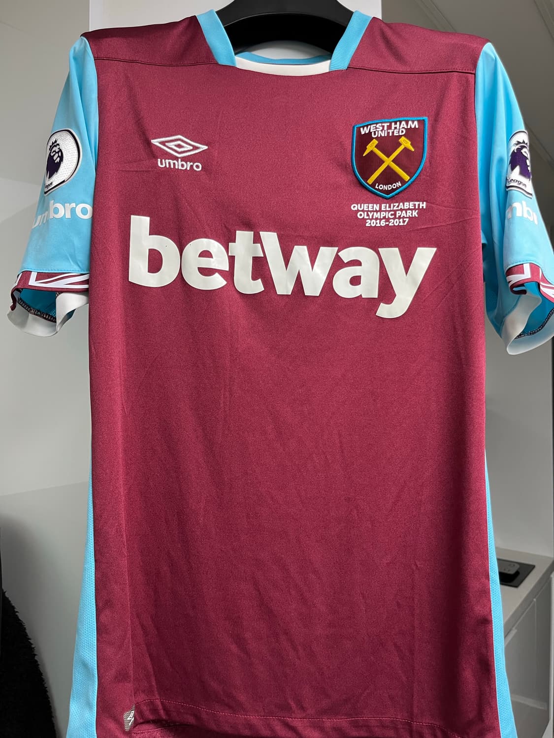 16-17 웨스트햄 파예트 마킹 유니폼 상품이미지1