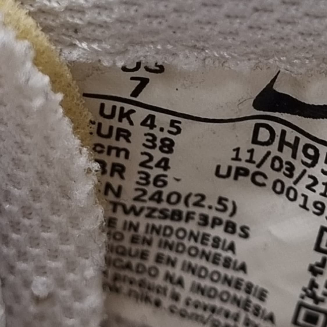 나이키 와플데뷰 여성스니커즈240 상품이미지6