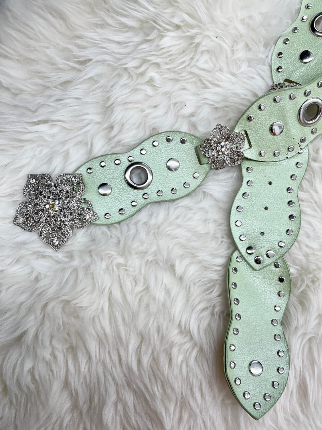 페어리 스터드 큐빅 플라워 벨트 상품이미지7