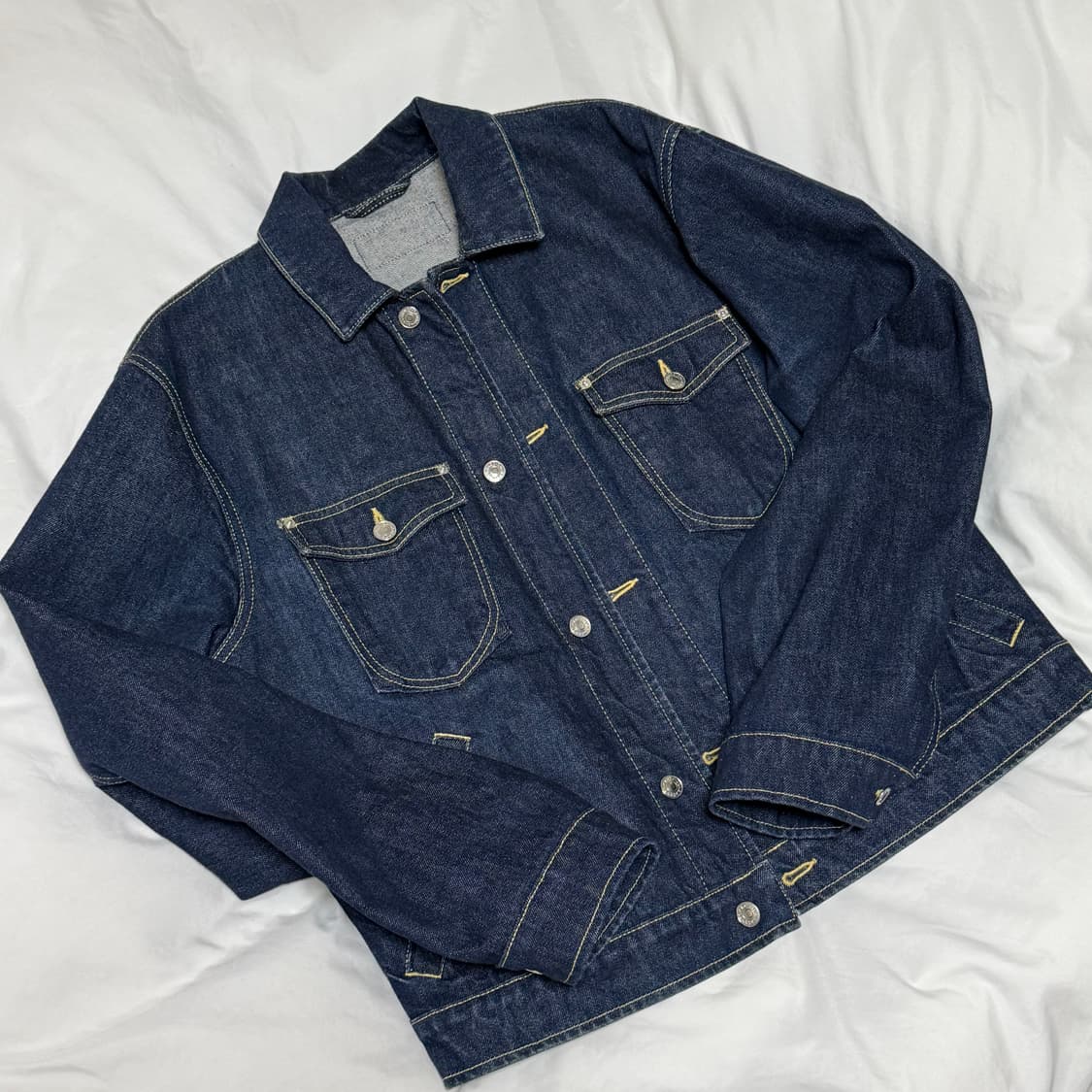 KENZO 겐조 백 로고 패치 데님 자켓 L 상품이미지1