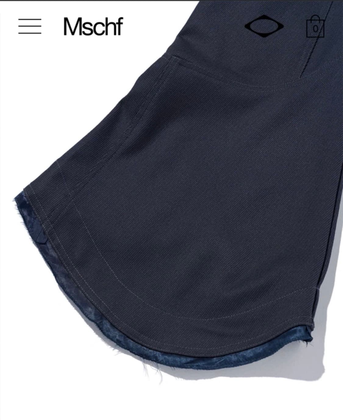 미스치프 25FW CONTOUR WEAVE PANTS_NAVY 새상품 상품이미지6