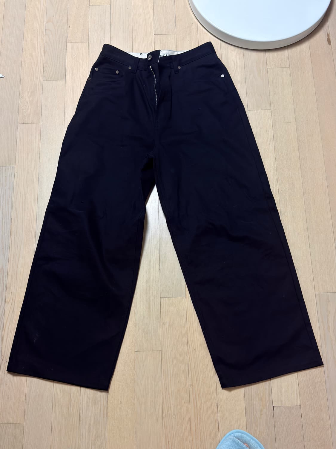 로파이/ 제플린 맥스 와이드 치노팬츠 / 블랙 / L 상품이미지3