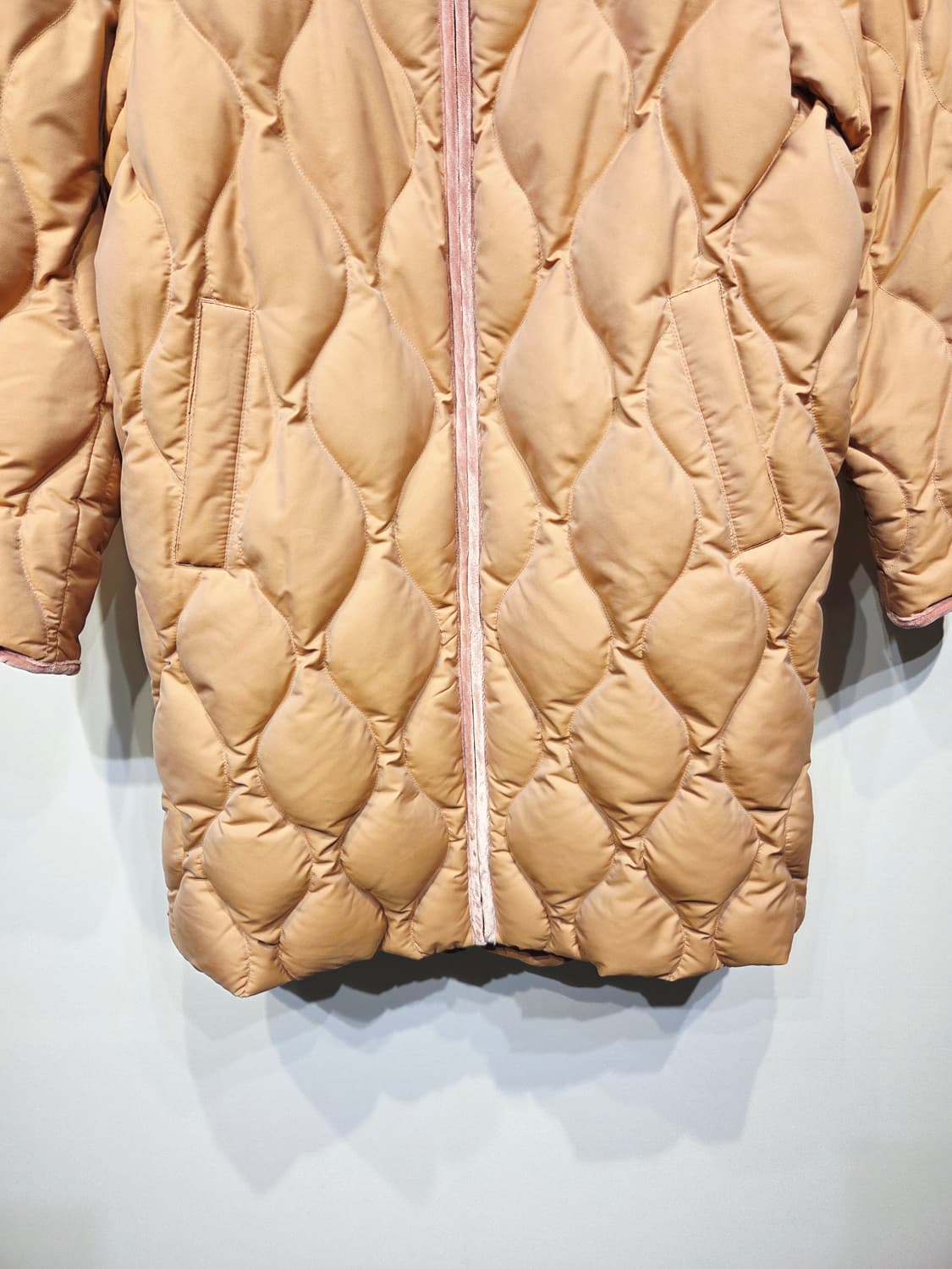 LBL 폭스퍼 퀄팅 구스다운 롱 패딩_S 상품이미지4