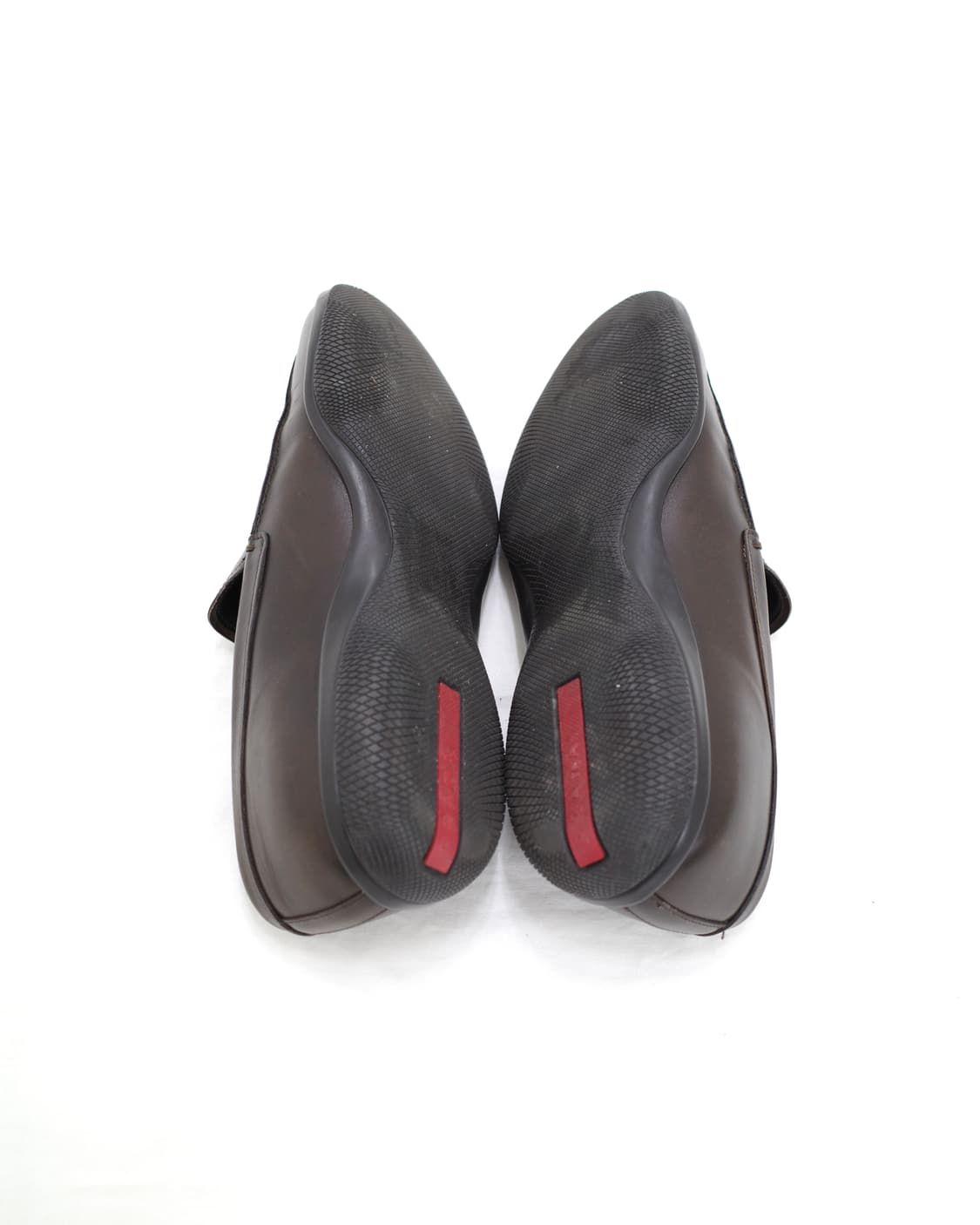 Prada Sports Leather Loafers Dark Brown 상품이미지4